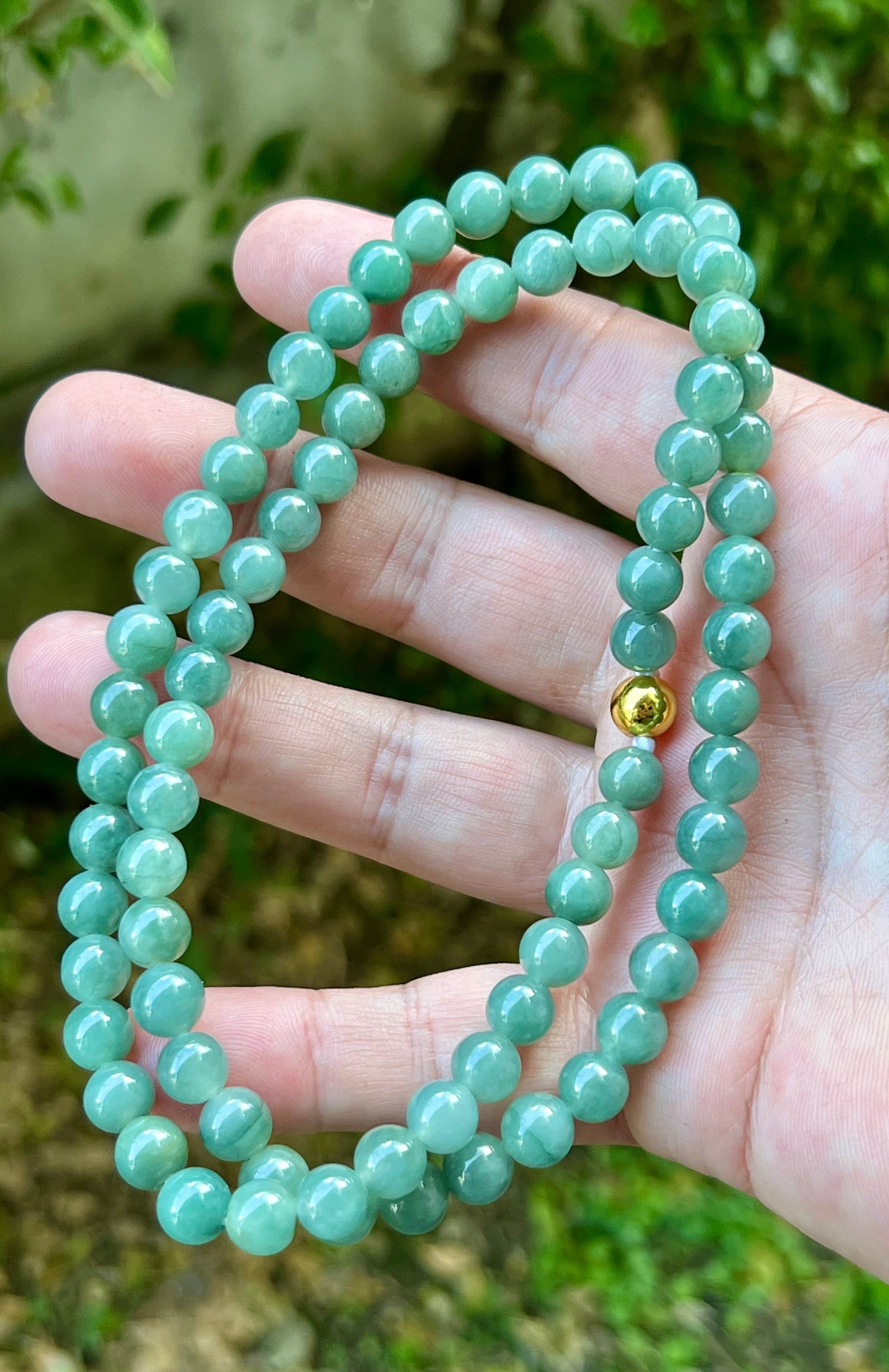Jadeite Bead Necklace