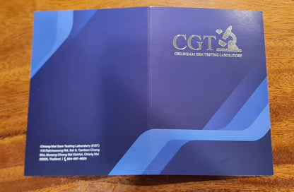 Official Jadeite Jade Certification – Chiang Mai Gem Testing Laboratory (CGT) Report