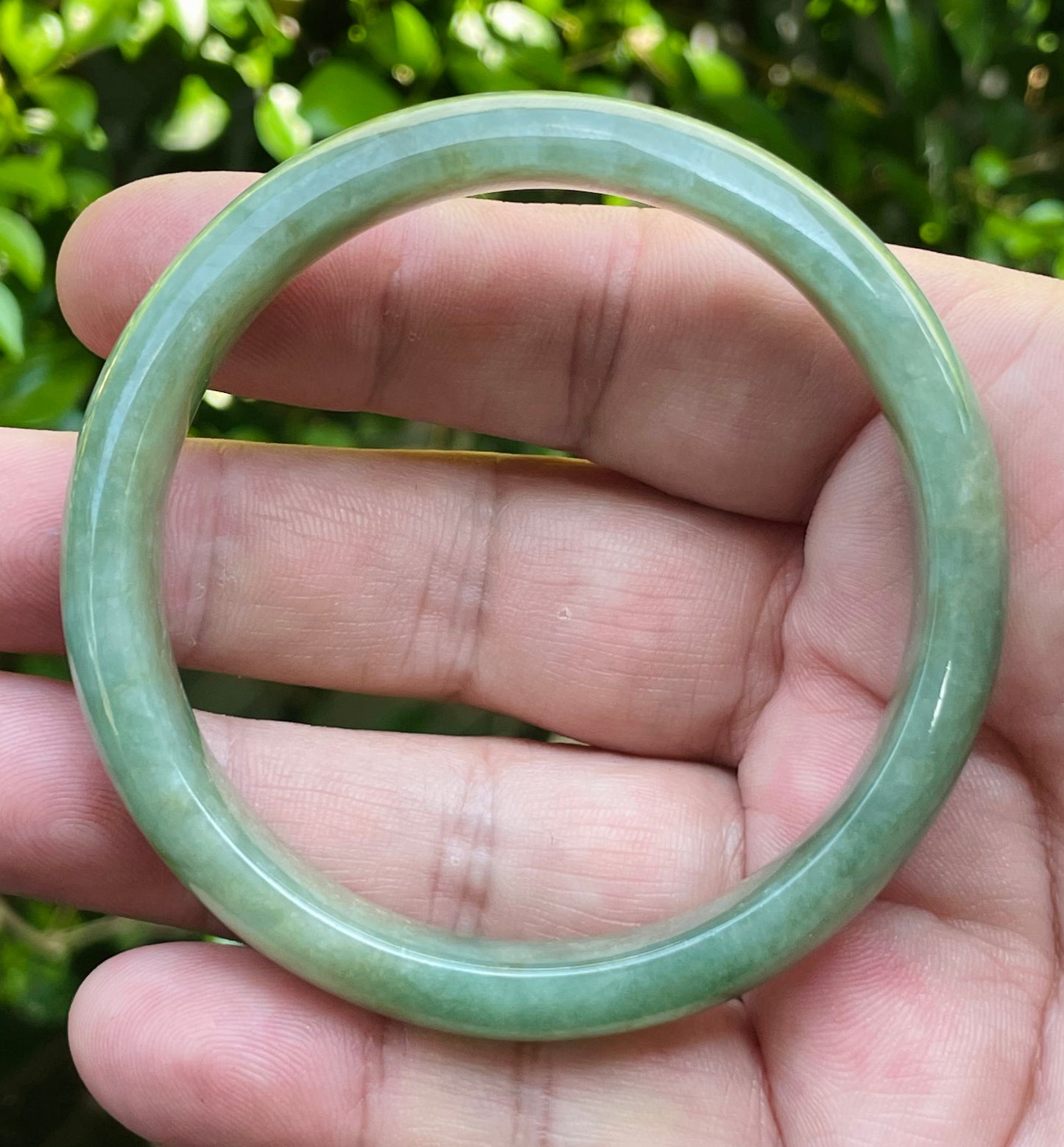 Natural Certified Burmese Jadeite Jade Bangle – Imperial Green – 58mm – JB802