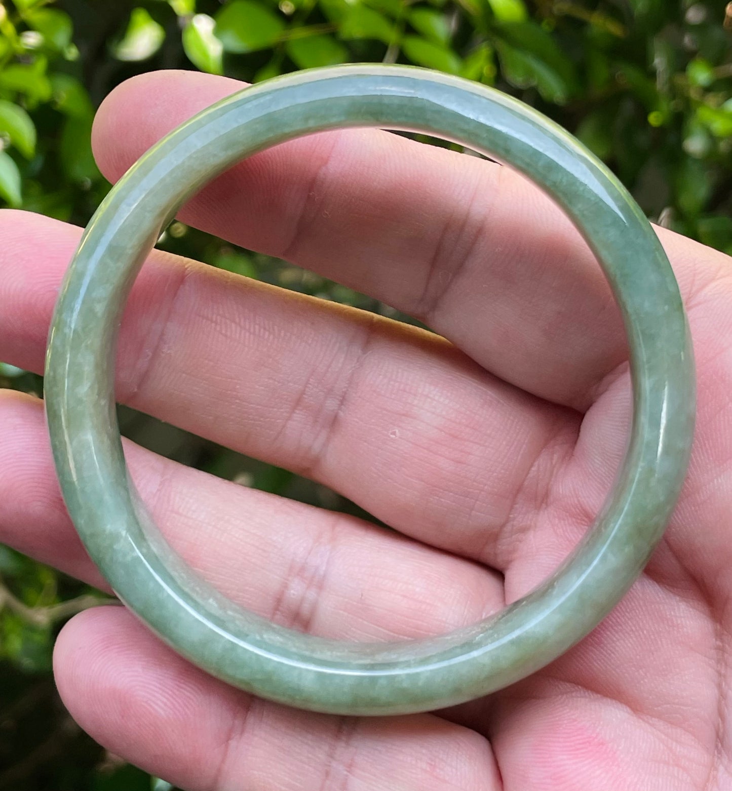 Natural Certified Burmese Jadeite Jade Bangle – Imperial Green – 58mm – JB802