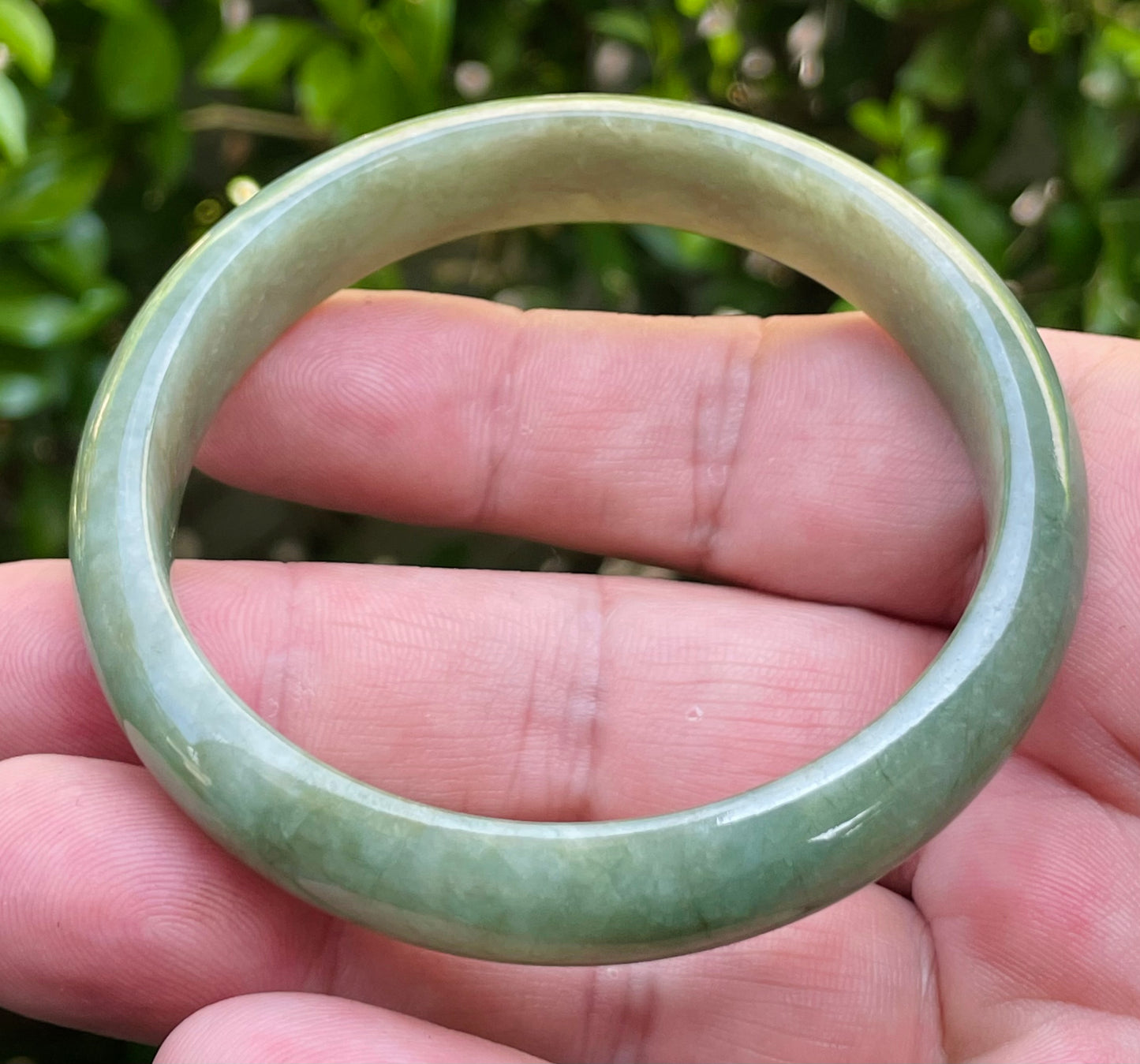 Natural Certified Burmese Jadeite Jade Bangle – Imperial Green – 58mm – JB802