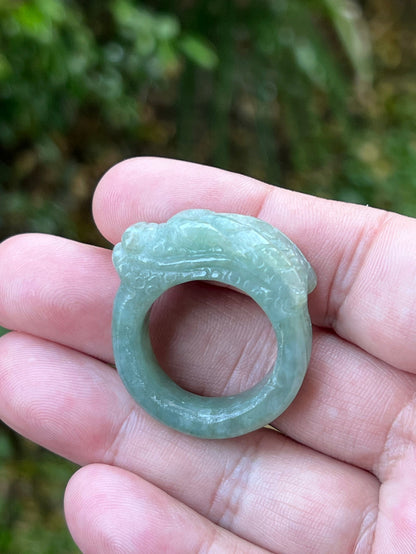Vitreous luster and cool luminous glow of hand-sculpted certified Grade A Myanmar jadeite jewelry