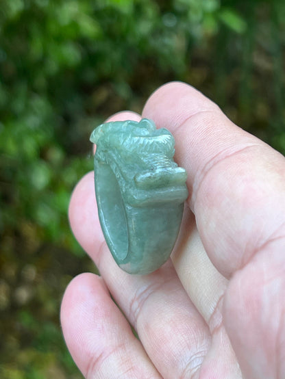Vitreous luster and deep dimensional appearance of hand-sculpted certified Grade A Myanmar jadeite jewelry