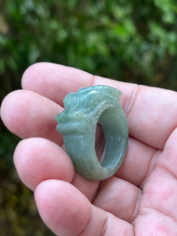Vitreous luster and deep dimensional appearance of hand-sculpted certified Grade A Myanmar jadeite jewelry