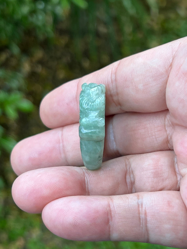 Vitreous luster and luminous glow of hand-sculpted certified Grade A Myanmar jadeite jewelry