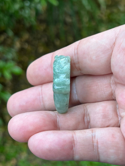 Vitreous luster and luminous glow of hand-sculpted certified Grade A Myanmar jadeite jewelry