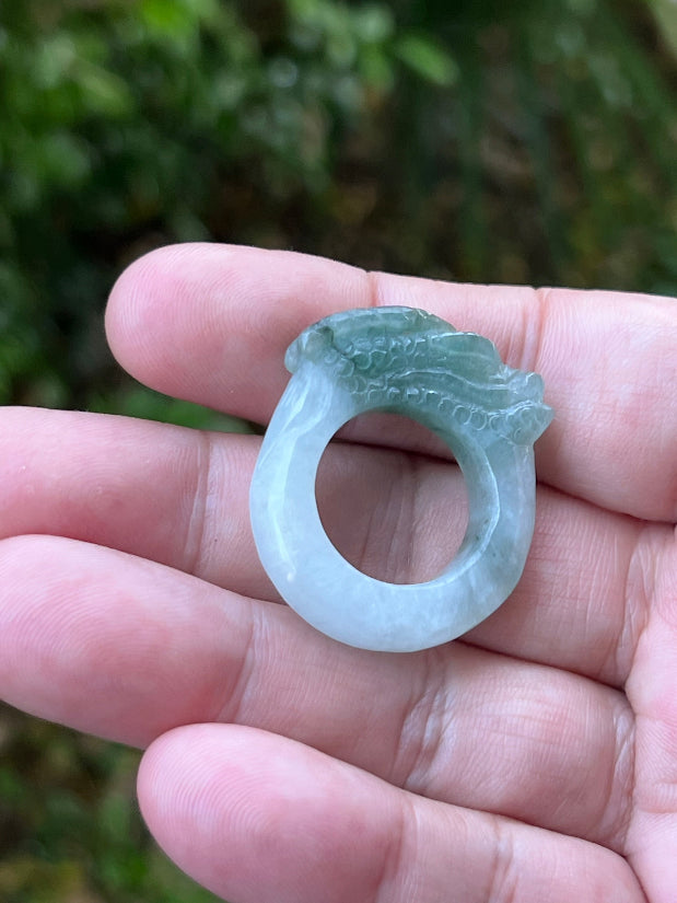 Vitreous luster and luminous glow of hand-sculpted certified Grade A Myanmar jadeite jewelry