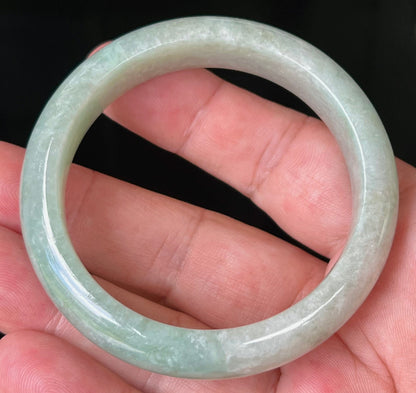 Semi-translucent glassy luster of certified Grade A Myanmar jadeite