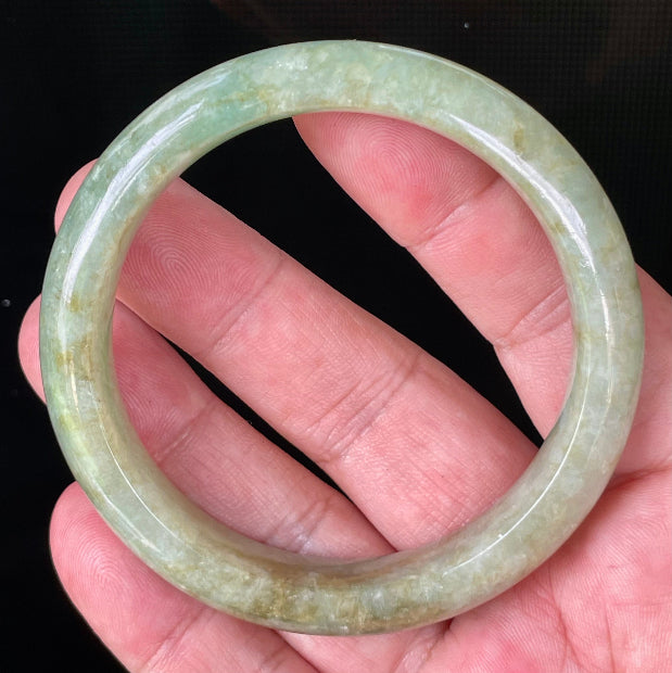 Vitreous luster of semi-translucent certified Grade A Myanmar jadeite jewelry