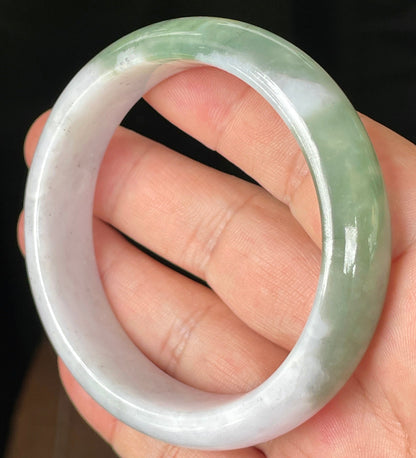Semi-translucent glassy luster of certified Grade A Myanmar jadeite