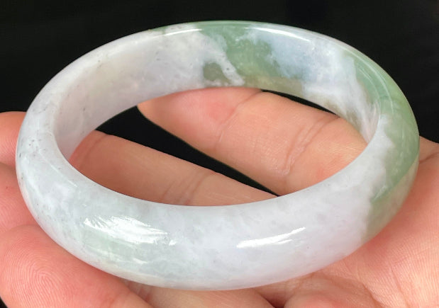 Semi-translucent glassy luster of certified Grade A Myanmar jadeite