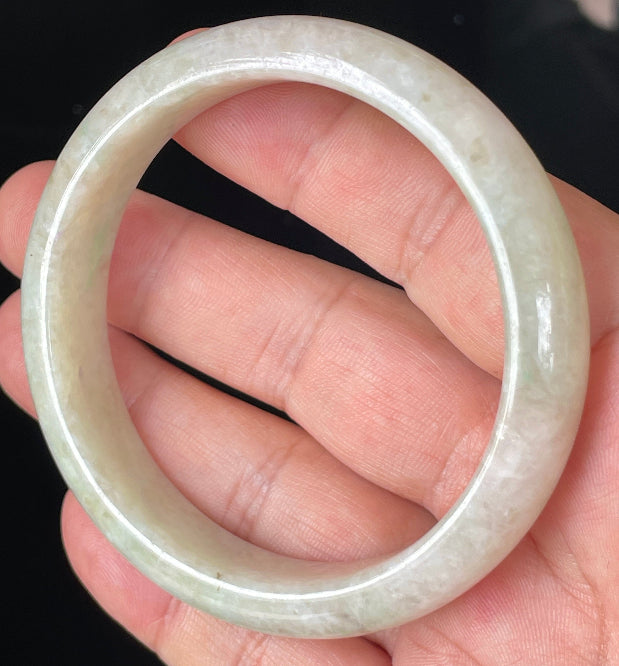 Semi-translucent glassy luster of certified Grade A Myanmar jadeite
