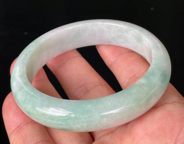 Vitreous luster of semi-translucent certified Grade A Myanmar jadeite jewelry