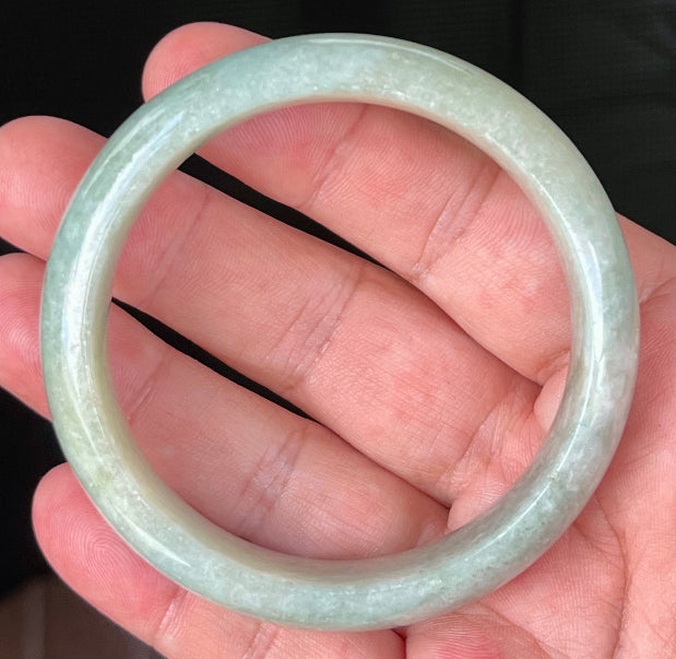 Semi-translucent glassy luster of certified Grade A Myanmar jadeite