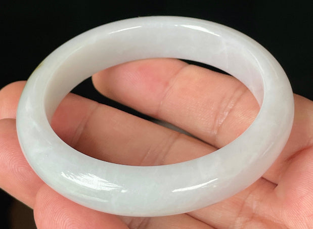 Semi-translucent glassy luster of certified Grade A Myanmar jadeite