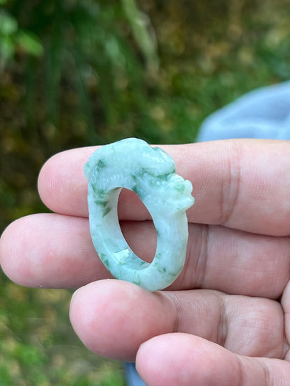 Soft vitreous luster and semi-translucent glow of hand-sculpted Grade A Myanmar jadeite jewelry