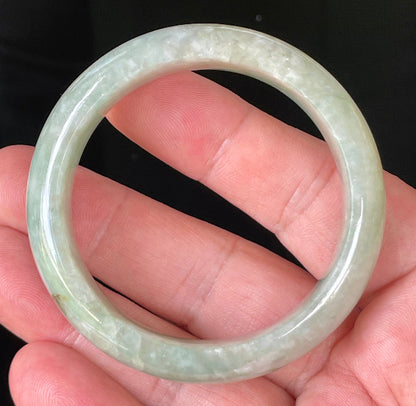 Semi-translucent glassy luster of natural Grade A Myanmar jadeite